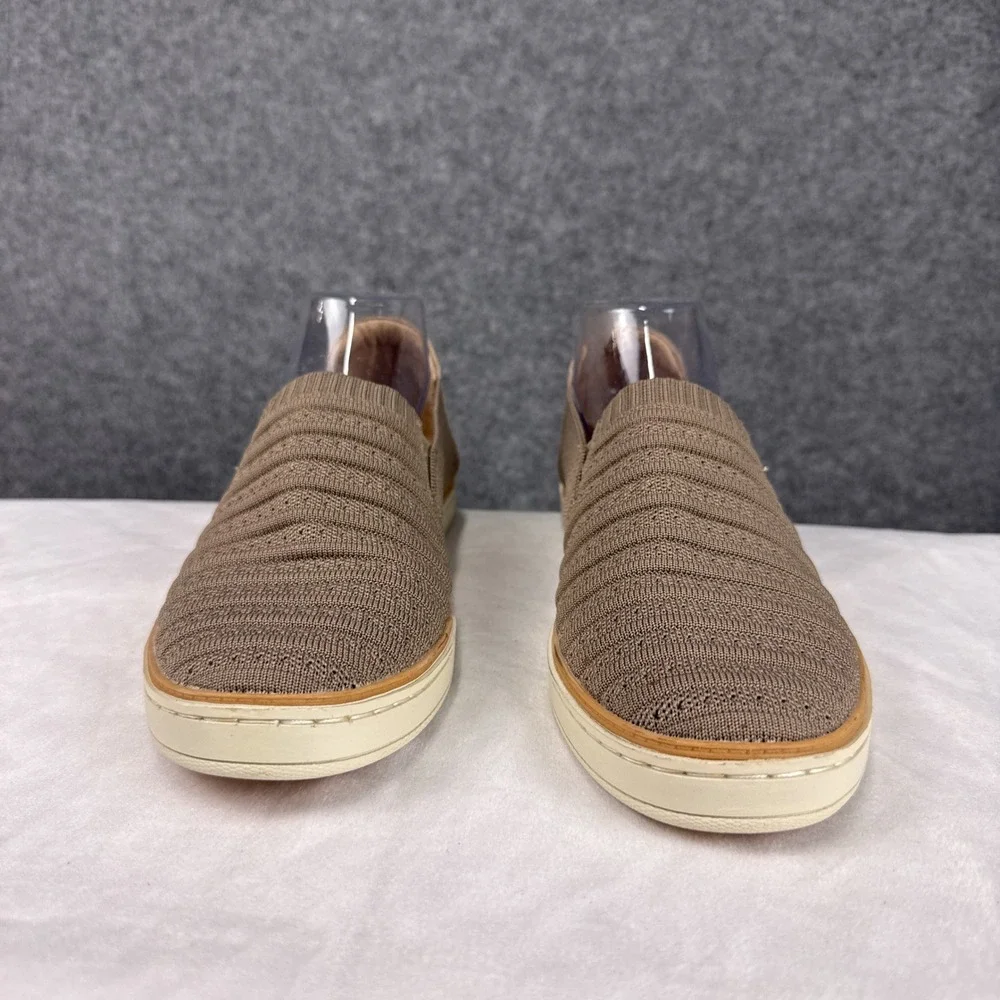 Soul Naturalizer Kemper Slip On Sneakers 10W Taupe Brown Knit Comfort Loafers